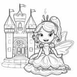 Fairytale Numbers: Princess & Fairy 1-10 Coloring Pages 1