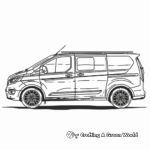 Family-Friendly Ford Galaxy Minivan Coloring Pages 2