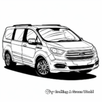 Family-Friendly Ford Galaxy Minivan Coloring Pages 3