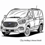Family-Friendly Ford Galaxy Minivan Coloring Pages 4