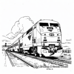 Famous Amtrak Routes Coloring Pages 4