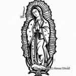 Famous Artwork of Our Lady of Guadalupe Coloring Pages 2