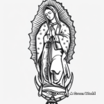Famous Artwork of Our Lady of Guadalupe Coloring Pages 4