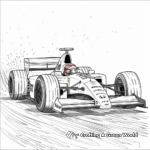 Famous Drivers' F1 Cars Coloring Sheets 1