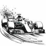 Famous Drivers' F1 Cars Coloring Sheets 2