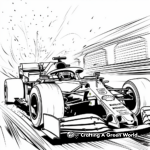 Famous Drivers' F1 Cars Coloring Sheets 3