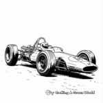 Famous Drivers' F1 Cars Coloring Sheets 4