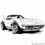 Fancy Corvette C3 Coloring Pages 1
