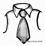 Fancy Cravat Tie Coloring Pages 1