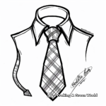 Fancy Cravat Tie Coloring Pages 2