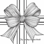 Fancy Ribbon Bow Coloring Pages 3