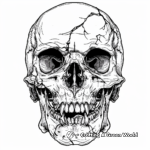 Fantastically Frightful Fantasy Skull Coloring Pages 2