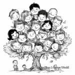 Fantasy Family Tree Coloring Pages for Creatives 1