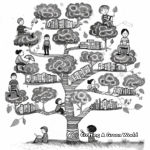 Fantasy Family Tree Coloring Pages for Creatives 2