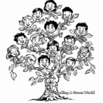 Fantasy Family Tree Coloring Pages for Creatives 3