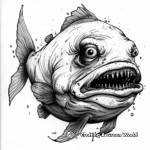 Fantasy-Inspired Blobfish Mermaid Coloring Pages 1