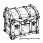 Fantasy Pirate Treasure Chest Coloring Pages 1