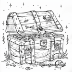 Fantasy Pirate Treasure Chest Coloring Pages 2