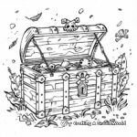 Fantasy Pirate Treasure Chest Coloring Pages 4