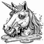 Fantasy Unicorn Slime Coloring Pages 2