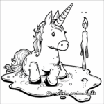Fantasy Unicorn Slime Coloring Pages 3