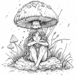 Fantasy Watercolor Fairy Coloring Pages 2