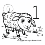 Farm Animals Counting Coloring Pages 1