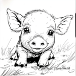 Farm Animals Tracing Coloring Pages 2
