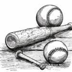 Fascinating Baseball Equipment Coloring Pages 4