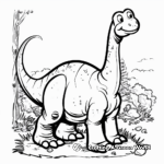 Fascinating Dinosaur Full Size Coloring Pages 2
