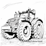 Fascinating New Holland Tractor Coloring Pages 2