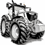 Fascinating New Holland Tractor Coloring Pages 3