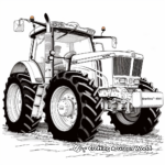 Fascinating New Holland Tractor Coloring Pages 4