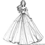 Fashion Designer Barbie Sketch Coloring Pages 4