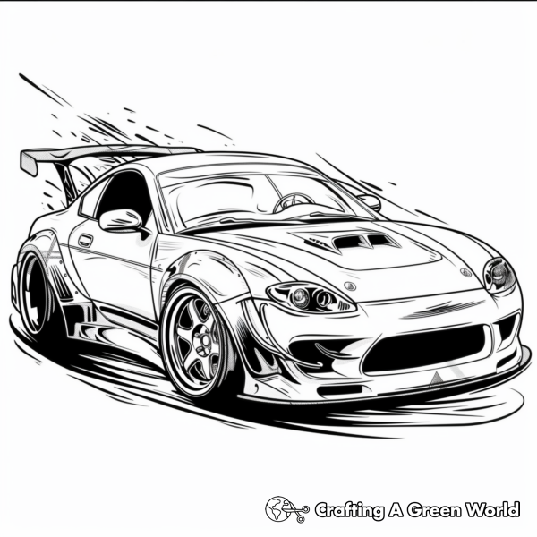 Fast and Furious Cars Coloring Pages 1
