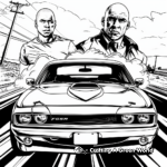 Fast and Furious Film Poster Inspired Coloring Pages 2