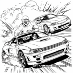 Fast and Furious Film Poster Inspired Coloring Pages 4
