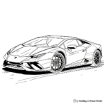 Fast and Furious Lamborghini Coloring Pages 4