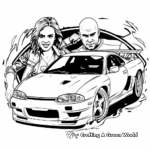 Fast and Furious Logo Coloring Pages 2