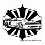 Fast and Furious Logo Coloring Pages 4