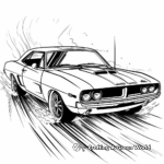 Fast and Furious Muscle Cars Coloring Pages 2