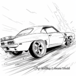 Fast and Furious Muscle Cars Coloring Pages 3