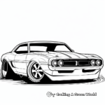 Fast and Furious Muscle Cars Coloring Pages 4