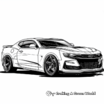 Fast-Paced 2019 Camaro Coloring Pages 1