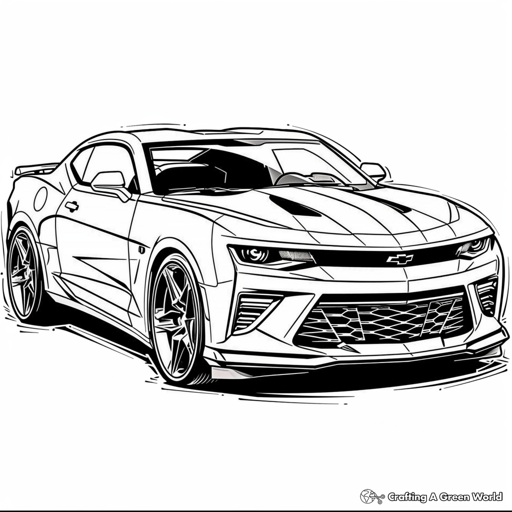 Camaro Bumblebee Carros Boyama Carro Araba Transformer Coloriage Dessin 