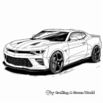 Fast-Paced 2019 Camaro Coloring Pages 3