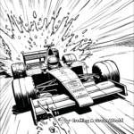 Fast Paced Lego Formula One Car Coloring Pages 2
