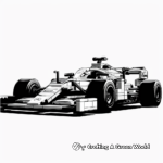 Fast Paced Lego Formula One Car Coloring Pages 3
