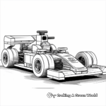 Fast Paced Lego Formula One Car Coloring Pages 4