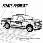 Fast Response Police Pickup Truck Coloring Pages 2